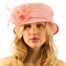 Summer Fancy 1920s Flapper Sinamay Trio Floral Cloche Bucket Church Hat Pink 799705232372 eb-34981984